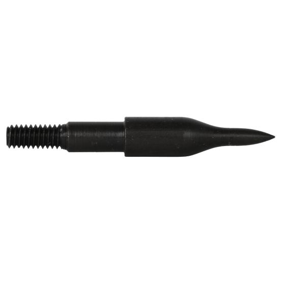 Easton Standard Screw-In Target Points with a black oxide finish, designed for reduced target damage and improved penetration during practice.
