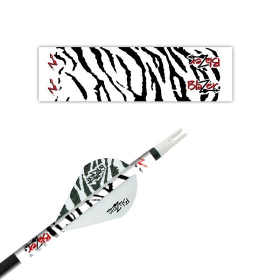Bohning Blazer Tiger Stripe 4" Arrow Wraps for personalized, high-visibility arrows.
