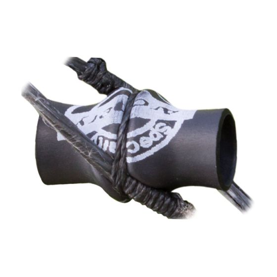Specialty Archery Peep Shade with tool and shrink tubing for glare reduction
