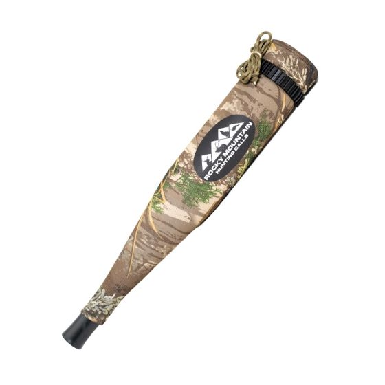 Rocky Mountain Hunting Calls Bully Bull Extreme Elk Bugle with tube tamer for enhanced sound quality.
