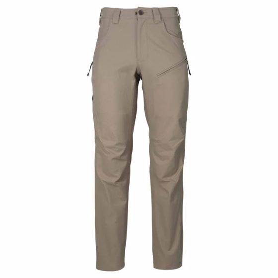 First Lite Men’s 308 Pant in Walnut with straight-leg 308 Fit, thigh zip vents, and PFAS-free DWR finish
