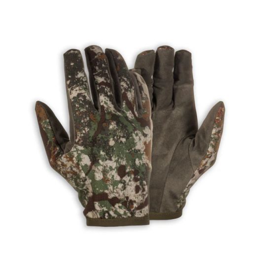 First Lite Trace Glove in Specter camo with breathable, stretch DWR fabric for early-season hunting
