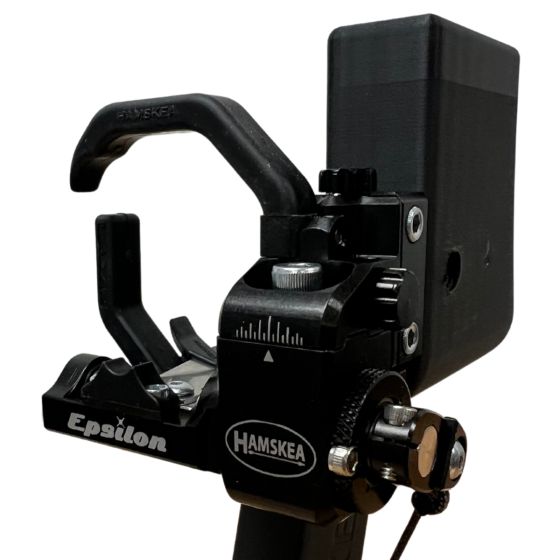 Hamskea Epsilon V2 Arrow Rest with C.O.R. Mount for center shot accuracy and micro adjustments
