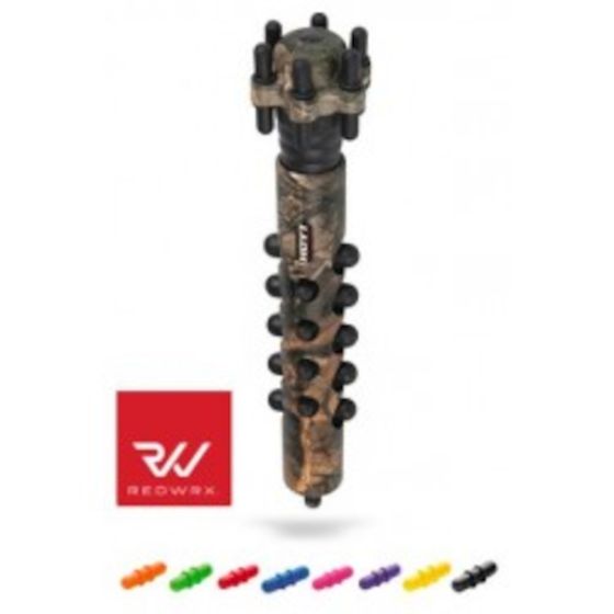 Hoyt Pro Series 8-inch Stabilizer with machined aluminum body and Shock Rod inserts

