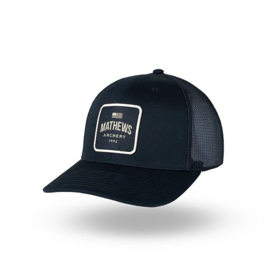 Mathews Drifter Hat Richardson 112 trucker cap with woven patch