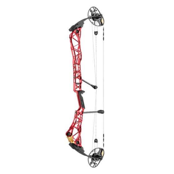 Mathews TITLE 36 target bow with Limb Shift tuning and SwitchWeight cams in a tournament setup
