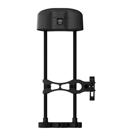 PSE One-Piece 5-arrow bow quiver mounted on a riser with dual-size arrow grippers
