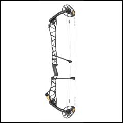 Mathews Title 38 Target Bow with 38" axle-to-axle design, featuring Bridge-Lock Carbon Target Bars, SwitchWeight Cam, and Anchor Weight System for elite competition accuracy.
