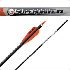 Easton SuperDrive 23 G Uni Arrow Shaft designed for high-performance indoor and 3D competition with World Archery compliance and exceptional accuracy.
