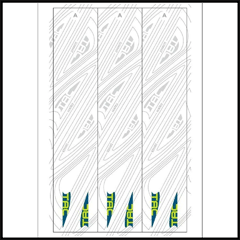 Tac Vanes 5" Topo Arrow Wraps