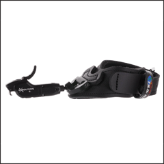 Tru Ball Execution String Release, open hook wrist strap design with adjustable trigger features for precision and performance in archery.
