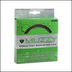 Muzzy Bowfishing Lime Green Braided Bowfishing Line