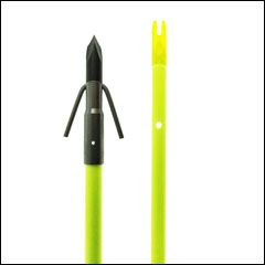 Muzzy Bowfishing Classic Chartreuse Bowfishing Arrow