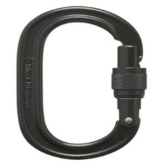 Black Diamond Oval Keylock Screwgate Carabiner 