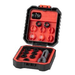 Hamskea DC InSight Short Draw Deluxe Peep System with lens cartridges, apertures, and carry case
