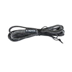 Novix AmSteel Rope with spliced eye and Prusik Knot for silent climbing stick attachment.
