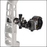 Mathews Bridge-Lock Fixed 5-Pin Sight with micro-adjustable pins, windage, and elevation for Mathews LIFT, Phase4, Image, and V3X bows.
