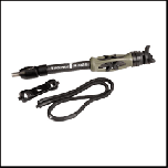 Trophy Ridge Hitman 2.0 Bow Stabilizer in olive green, featuring vibration reduction and quick disconnect system.
