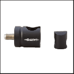 Shrewd Quick Disconnect for archery stabilizers, available in 0° and 8° angles.
