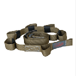 Latitude Gear Strap designed for streamlined organization for hunters, featuring customizable loops and a secure G-hook for easy attachment.